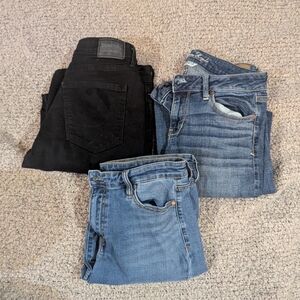 Women's size 10 bundle of skinny jeans- Levi's, American eagle, David Bitton